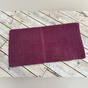 Horse Tack - Mayatex Burgundy Woven Western Saddle Blanket